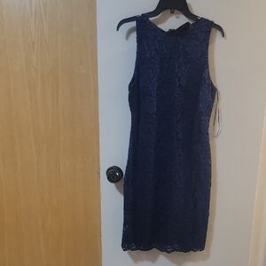 Sam Edelman Navy Lace Mini Dress